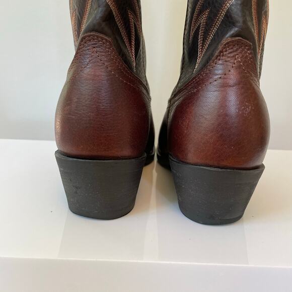 Men’s Laredo Western Leather Boots Sz 8.5 D Copper Kettle Trucker 4243 - Picture 9 of 11